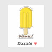 Lemon Ice Cream Stick Sticker (Vel)
