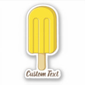 Lemon Ice Cream Stick Sticker (Voorkant)