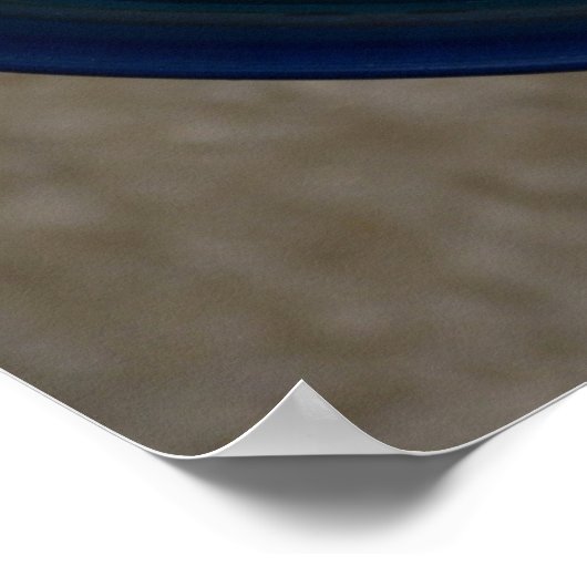 Lemon Ice Water in een Blue Cup Poster (Hoek)