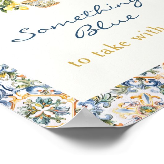 Lemon Iets Blauw Poster (Hoek)