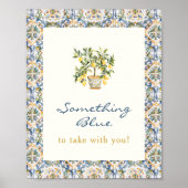 Lemon Iets Blauw Poster (Voorkant)