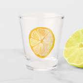 Lemon Illustrated Shot Glas (Voorkant)