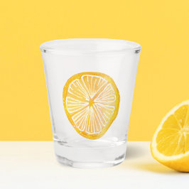 Lemon Illustrated Shot Glas