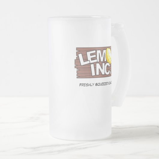 Lemon Inc. Logo Glass Mok (Voorkant rechts)