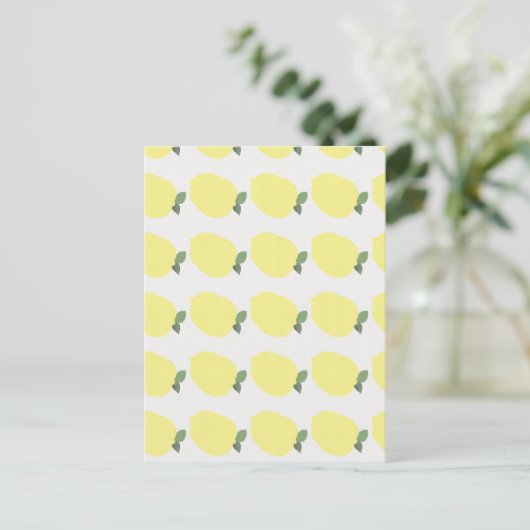 Lemon Invitation Briefkaart (Staand voorkant)