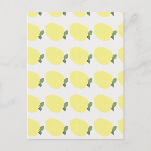 Lemon Invitation Briefkaart (Voorkant)