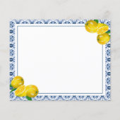 Lemon Italiaans blauw Tegel Vrijgezellenfeest Reci (Achterkant)