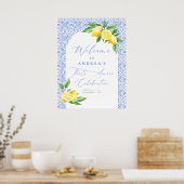 Lemon Italiaans Positano That's Amore Bruiloft Cel Poster (Keuken)