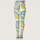 Lemon Italiaanse kust Grieks schattig Leggings (Voorkant)