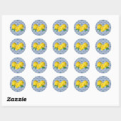 Lemon Italy Blue Tegel Wedding for Sticker (Vel)