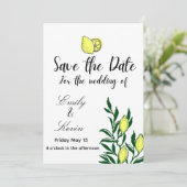 Lemon Italy wedding  Kaart (Staand voorkant)