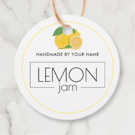 Lemon Jam Eigen productlabel Ophangen Labels