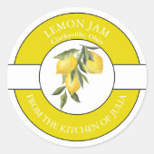 Lemon Jam Label (Voorkant)