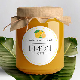 Lemon Jam Stickers met etiket voor kleine producte