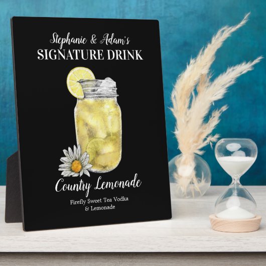 Lemon Jar Drink ・ PERSONALIZE deze Drink van de Ha Fotoplaat (Zijkant)