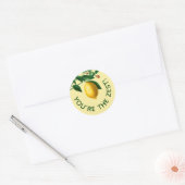 Lemon Je bent de beste klant waardering Ronde Sticker (Envelop)