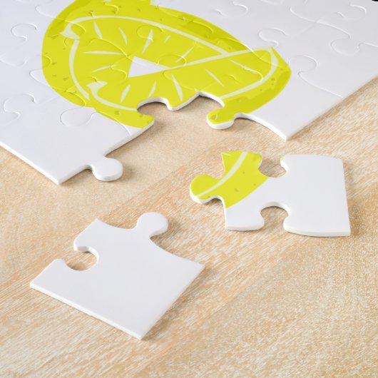 Lemon Jigzaag Puzzle Legpuzzel (Zijkant)