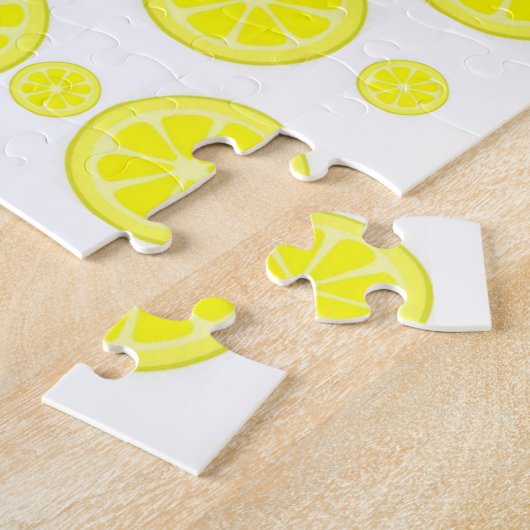 Lemon Jigzaag Puzzle Legpuzzel (Zijkant)