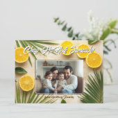 Lemon Joy Sukkot Wenskaart Kaart (Staand voorkant)