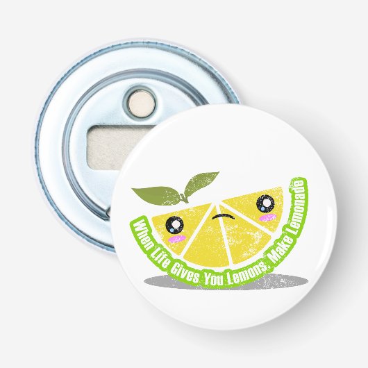 lemon juice button flesopener (Voorkant)