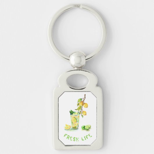Lemon Juice Cool Drink Lemonade Fruits Sleutelhang Sleutelhanger (Voorkant)