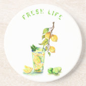 Lemon Juice Cool Drink Lemonade Party Onderzetter (Voorkant)
