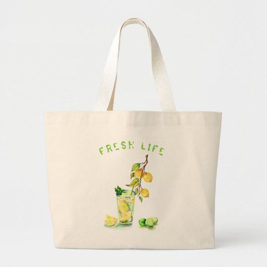 Lemon Juice Cool Drink Lemonade Summer Canvas tas (Voorkant)
