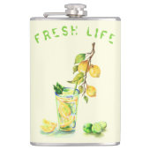 Lemon Juice Cool Drink Lemonade Summer Party Heupfles (Voorkant)