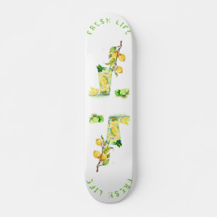 Lemon Juice Cool Drink Lemonade Summer Party Persoonlijk Skateboard