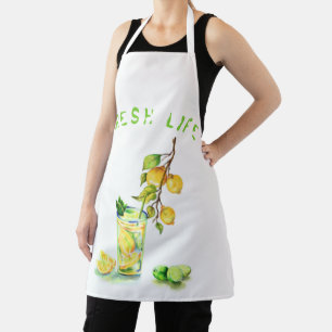 Lemon Juice Cool Drink Lemonade Summer Party Schort
