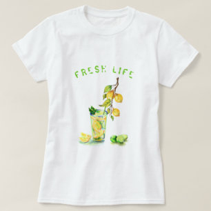 Lemon Juice Cool Drink Lemonade Summer Party T-shirt