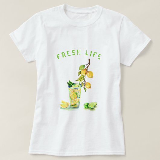 Lemon Juice Cool Drink Lemonade Summer Party T-shirt (Design voorkant)