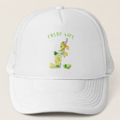 Lemon Juice Cool Drink Lemonade Trucker Hat Trucker Pet (Voorkant)
