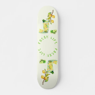 Lemon Juice Drink Lemonade Skateboard