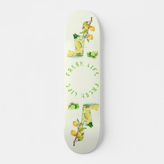Lemon Juice Drink Lemonade Skateboard (Voorkant)