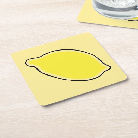 Lemon Kartonnen Onderzetters (Schuin)