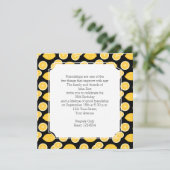 Lemon Kawaii Citrus Birthday Party Kaart (Staand voorkant)