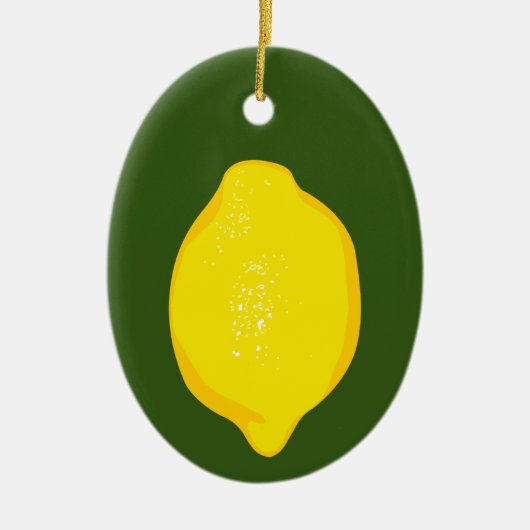 Lemon Keramisch Ornament (Voorkant)