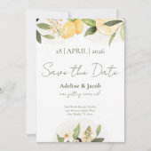 Lemon Kissed Save the Date Card (Voorkant)