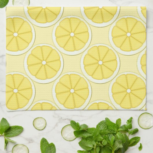 Lemon Kitchen Design Towel Theedoek (Gevouwen)
