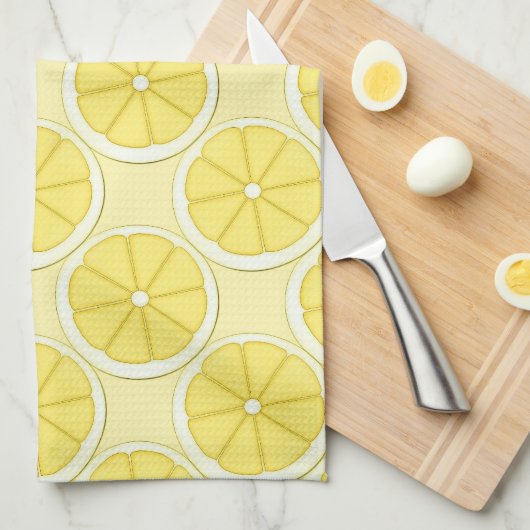 Lemon Kitchen Design Towel Theedoek (Quarter Fold)