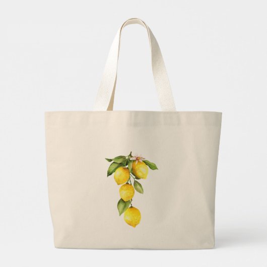 Lemon knijpt de Canvas tas van de dag (Achterkant)