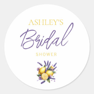 Lemon Lavender Favor Sticker