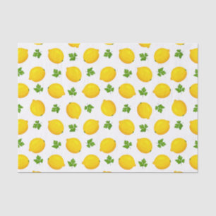 Lemon Leaf Fruit Pattern-deduplicatiedocument Tissuepapier
