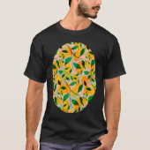 Lemon Leaves and Fruit Designer T-shirt (Voorkant)