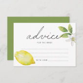 Lemon, Leaves & Floral Advice Kaart (Voorkant / Achterkant)