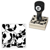 Lemon Leaves Flowers Foliage Seamless Pattern Rubberstempel (Gestempeld)