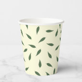 Lemon Leaves Papieren Bekers (Achterkant)