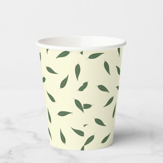 Lemon Leaves Papieren Bekers (Links)