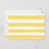 Lemon Leaves Yellow & Green | Ontvanggegevens Kaart (Achterkant)